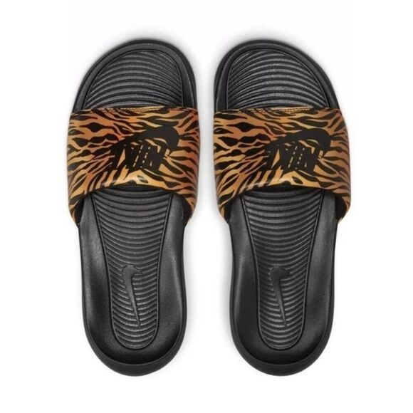 Nike Shoes - New! NIKE Women's Victori One Animal Print Slide Sandals Shoes Open-Toe